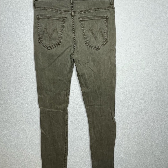 MOTHER jeans green sz 27 The Looker Sherwood Forest green - Picture 6 of 10